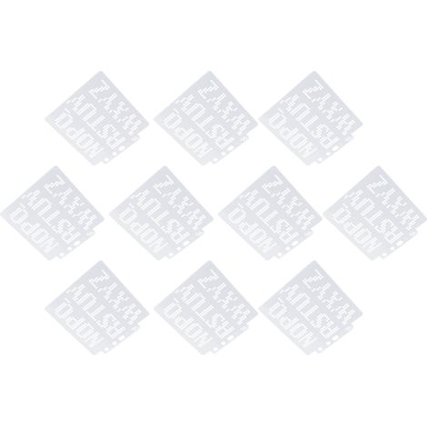 Pochoirs lettres réutilisables en PET - 20 pièces pour scrapbooking et DIY créatif (1/5)