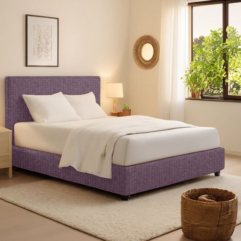 Letto Singolo Rugby, Sfoderabile, Contenitore Made in Italy, Viola Lilla (1/5)