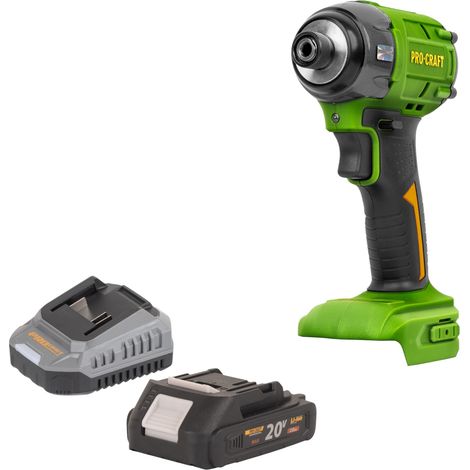 Procraft PS22bb Akku Schlagschrauber 20 V 230 Nm 1/2" Brushless + 1x Akku 2,0 Ah + Ladegerät
