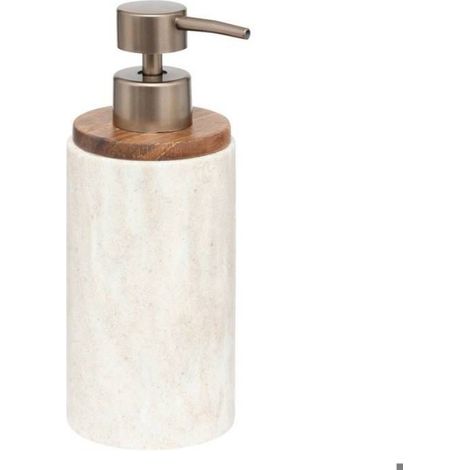 Distributeur À Savon - Effet Travertin - Pour Salle De Bain Et Cuisine - 1 Pièce (1/2)
