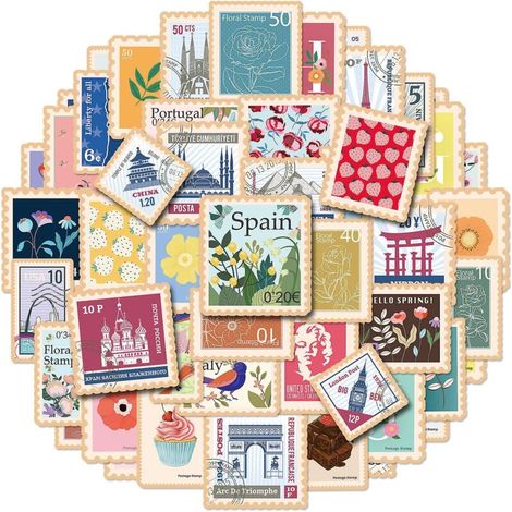 50 feuilles adhésives pour habillage de carrelage en pierre, style carnet Cahill, pour album photo. (1/5)