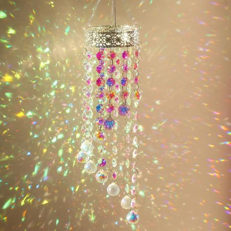 Attrape-Soleils en Cristal,Pendentif Prisme Attrape-Soleil en Cristal Coloré,Suncatcher Pendentif,Soleil Cristal Décoration,Cristal Ornement Capteur,Fabricant Arc-en-Ciel Suspendu pour Fenêtre Jardin (1/5)
