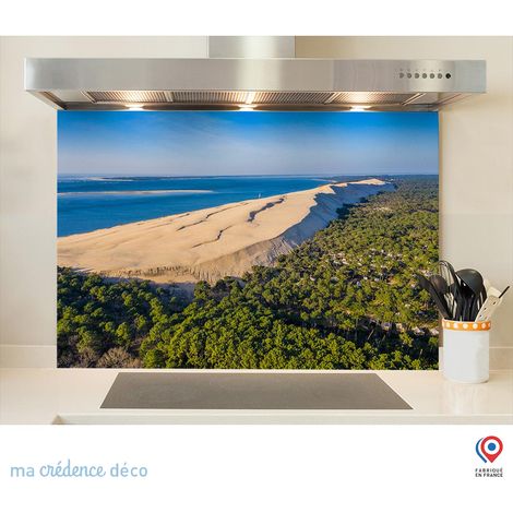 Fond de hotte : Dunes du pilat - Alu composite - 70 cm - 60 cm (1/5)