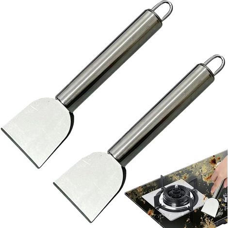 2Pcs Silver Heavy Duty Ice Scraper For Fridge Freezers - Multipurpose Kitchen Cleaning Spatula - Stubborn Dirt Spatula ForStubborn Ice And Frost, Kitchen Cleaning Refrigerator Parts and Accessories (1/5)