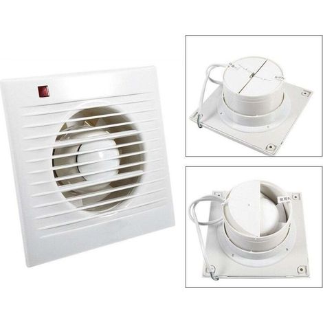 100 mm Ventilateur,Extracteur d'Air,VMC avec Clapet Anti-Retour,7 W,dB(A) 26,VMC (1/4)
