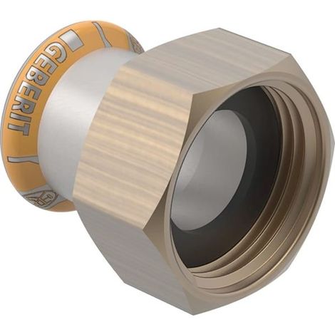 Geberit Mapress Therm Übergang mit Überwurfmutter D 15mm, ID 13mm, G 3/4" (1/5)