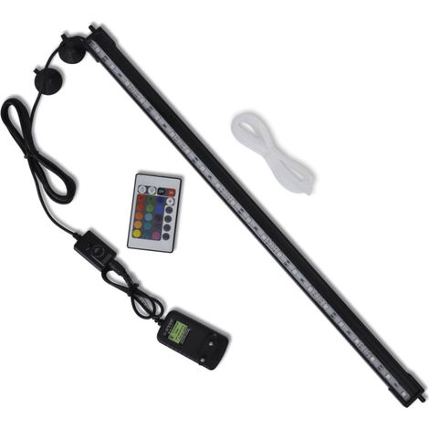 Lampe d'aquarium avec LED RGB et bulles 56,5 cm (1/5)