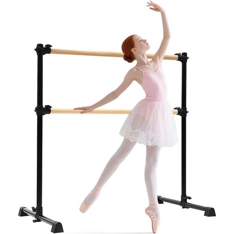 Freestanding ballet barre with non-slip pad, adjustable height from 15 to 122 cm, for children and adults (1/5)