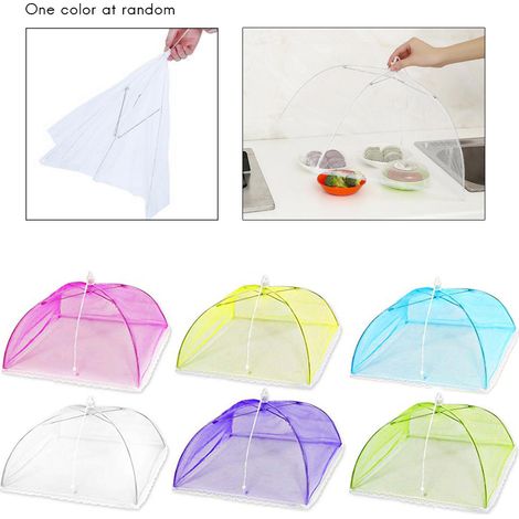 Couvercle alimentaire pliable en filet, tente pliante, dôme en filet, parapluie, couverture alimentaire de pique-nique (1/5)