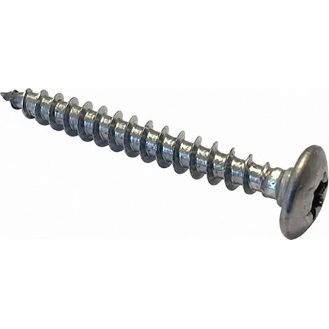 Blechschrauben Zylinderkopf pozi Edelstahl A4 4.8 x 16mm, 18 Stück.