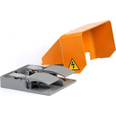 YDT1-18 Doppel-Fußschalter mit Vollaluminiumgehäuse (1/5)