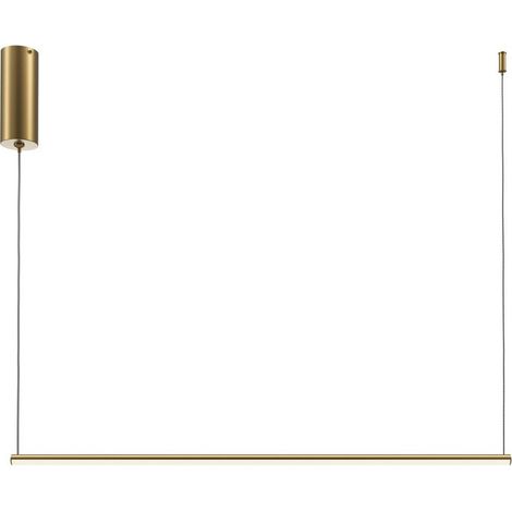 Sospensione Maytoni Halo lineare 80cm ottone LED 10W (1/2)