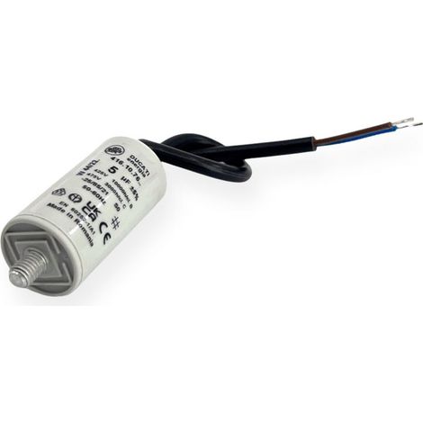 Condensateur permanent 5µF à câble - Ø30x56mm - DUCATI