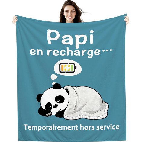 Temporairement Hors Service Couverture Humoristique Cadeau pour Grand-père Anniversaire Fête des Grands-pères Cadeau de Noël (Papi-a) (1/5)
