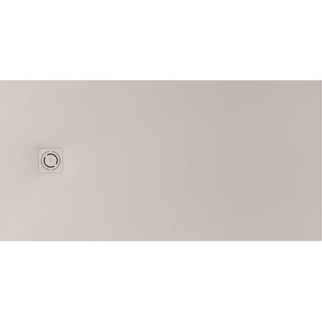 Receveur de douche extra plat en Stonex® Terran-N + Grille Twist - 1800x800mm - Beige (1/2)