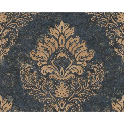 Alëna St. Petersburg Metropolitan Stories Black Floral Print Vinyl Wallpaper (1/2)