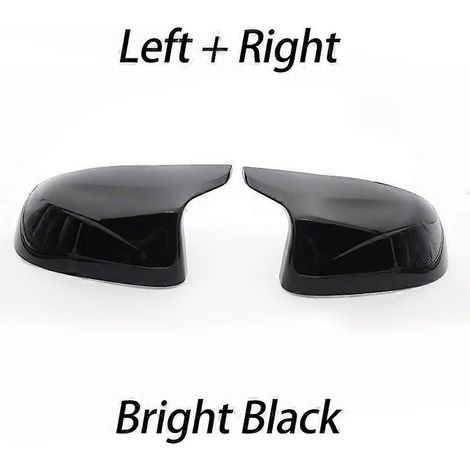 Außenspiegelkappen in Carbonfaser-Optik, schwarz, passend für BMW F25 X3, F26 X4, F15 X5, F16 X6 (M-Style-Optik, Baujahre 2014–2018) – 1 Set