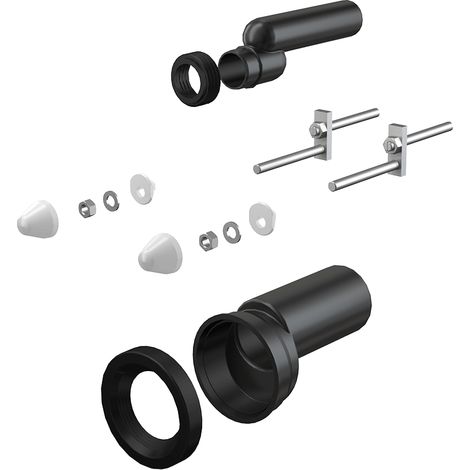 Accessoire complet pour WC Alcadrain DN90/110, 25 mm, PE, blanc (1/2)