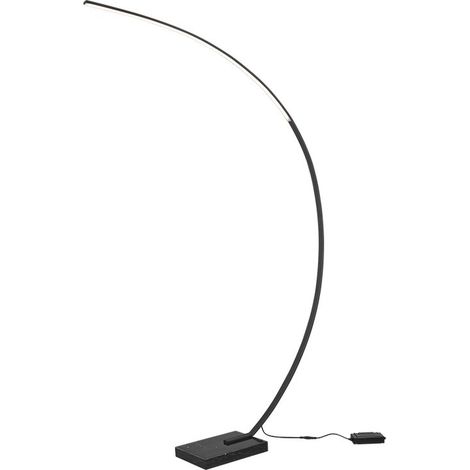 Lampada Piantana LED Arco Dimmer 18W Marmo Nero Bangkok GD Trio (1/4)