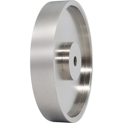 Meule diamantée CBN, diamètre 6 x 1 pouce de large avec mandrin de 1/2 pouce, pour affûtage de l'acier rapide, grain 1000