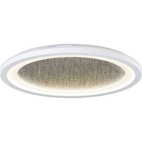 Plafonnier LED brillant Tanida à effet pailleté, 22 W, 2200 lm, 4000 K, blanc (1/5)