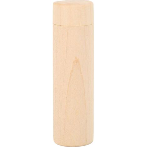 Pair Diffuseur d'Huiles Essentielles en Bois Portable, Forme Cylindrique pour Relaxation et Sommeil (1/5)