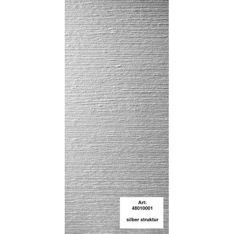 alfer Design-Platte Struktur 1000 x 600 mm PVC (Kunststoff) glatt silber Wanddekoobjekt