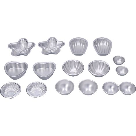 Moule à sels de bain en alliage d'aluminium, en forme de boule, de cœur et de pétale, pour la cuisson de gâteaux (lot n° 17) (1/5)