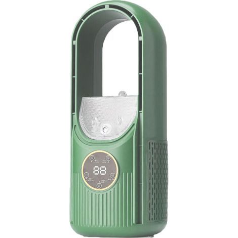 Ventilateur de refroidissement à air portable 6 vitesses silencieux avec minuterie 6 h LED USB pour chambre à coucher, bureau, brumisation extérieure pour bureau d'ordinateur [Classe énergétique A++]