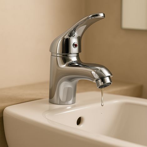 Rubinetto Miscelatore Bagno Bidet Lavabo in Ottone Cromato
