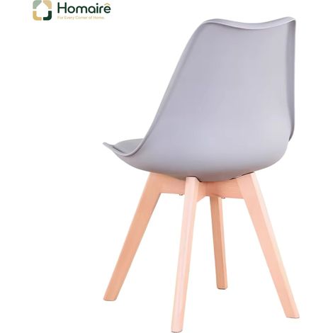 Chaise en plastique gris 49 x 42 x 83 cm HOMAIRE (1/5)