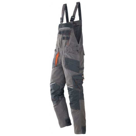 Salopette de travail Terratrend, taille 50, gris foncé/noir