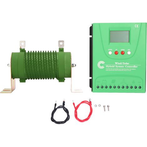 Régulateur de charge hybride éolien-solaire MPPT 24V 48V, chargeur boost avec écran LCD GPI48220 (1/5)