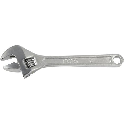 1 - Clé Anglaise - Clé Réglable - Acier Forgé - Tête Polie Chromée - Pour Mécanique Et Plomberie - Multicolore - 6 Pouces (15 Cm)