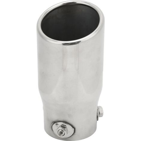 Embout d'échappement en acier inoxydable, entrée 63mm, sortie 76mm, longueur 150mm, universel pour voiture (1/4)