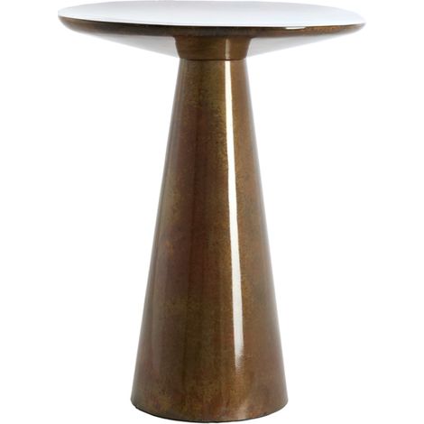 Tavolino d'appoggio color bronzo in metallo suggestivo Light & (1/4)