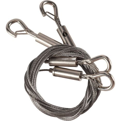Verstellbare Bilderaufhänger, robust, 2er-Pack, 2 m x 1,5 mm Edelstahlseil - AquaForge (1/5)