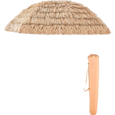 Sombrilla de patio con toldo inclinable, construcción duradera, 2,4 m (8 pies) (1/2)