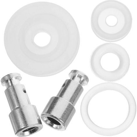ensemble de pièces détachées pour autocuiseur : soupape de vapeur, flotteurs et joints d'étanchéité.-1.90X0.90X0.70CM-White (1/4)