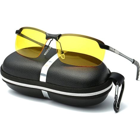 Nachtfahrbrille, polarisierte Sicherheitsbrille für Nachtfahrten, blendfrei, entspiegelt, HD-Nachtsicht (1/2)