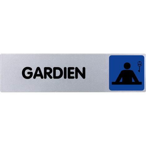 Plaque de porte Gardien - couleur 170x45mm - 4033150
