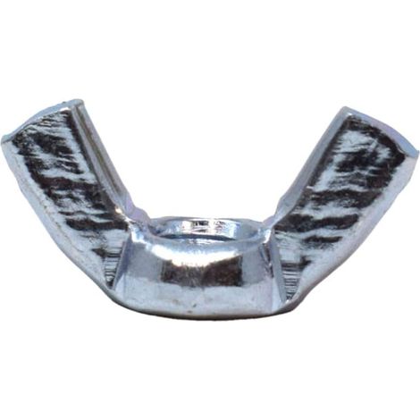 METALMATE Wing Nut Bright Zp M6 Box 25
