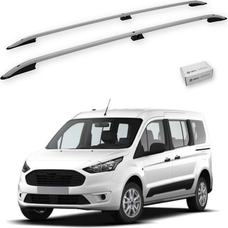 TURTLE kompatibel mit Ford Connect 2013-2021 / Lange Version Dachreling Crown Grau (1/5)