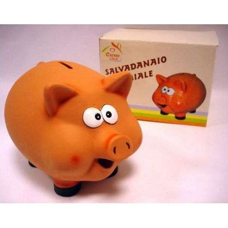 Salvadanaio Ceramica Maialino Cm 22 H 17 Creare