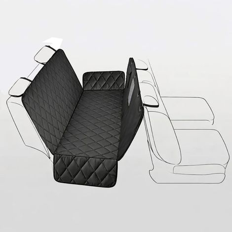 Protector para asiento de coche, enganche cinturón y separador para mascotas