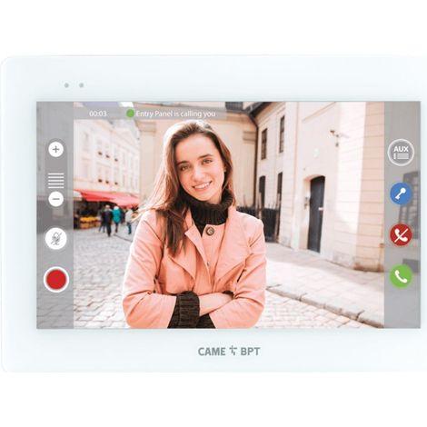 came bpt vidéophone mains libres full touch blanc xts 7 wh wifi 840ch-0030 (1/3)