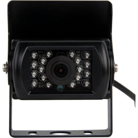 Caméra de Recul en Couleur Vue Arrière de Voiture avec Large Vision 120°Nocturne (18 IR Lampes) pour Voiture Automobile Camping Car Camion