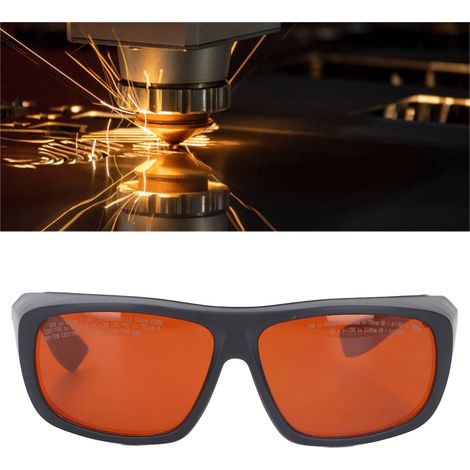 Lunettes de protection haut de gamme pour techniciens en fibre optique 180-540 nm et 750-1100 nm, lunettes de travail professionnelles, noires. (1/5)