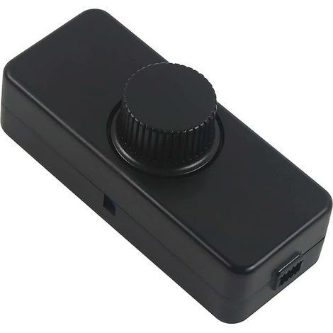 3-100W LED Phasenabschnittsdimmer (Drehdimmer), verwendet für dimmbare LED, Glühlampe, Halogenlampe, 220-240V, CE-Steckschalter, schwarz (1/3)