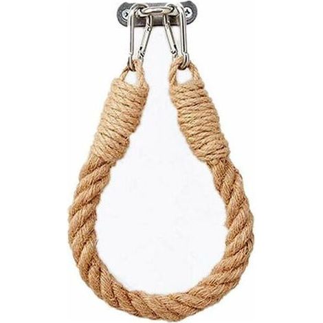 Toilettenpapierhalter, Handtuchhalter aus Hanfseil für Bad und Küche, Badezimmer-Papierhalter, Toilettenhandtuchrollenhalter (Gelb) (1/5)